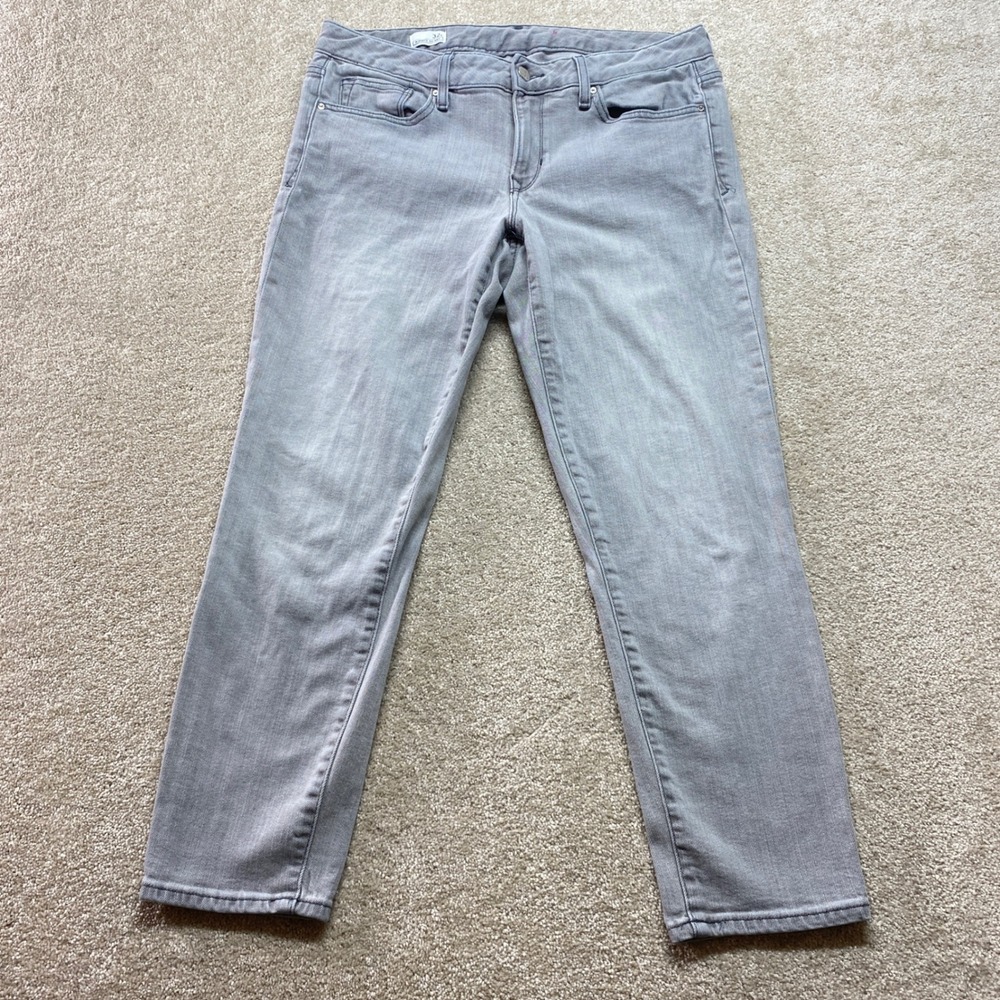 GAP 1969‎ Jeans Womens Size 32R Gray Always Skinny Denim Casual